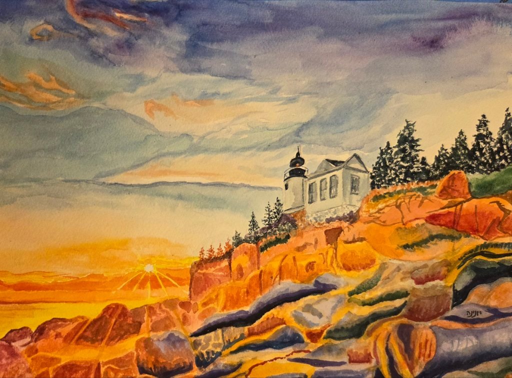 Sunset Over the Lighthouse