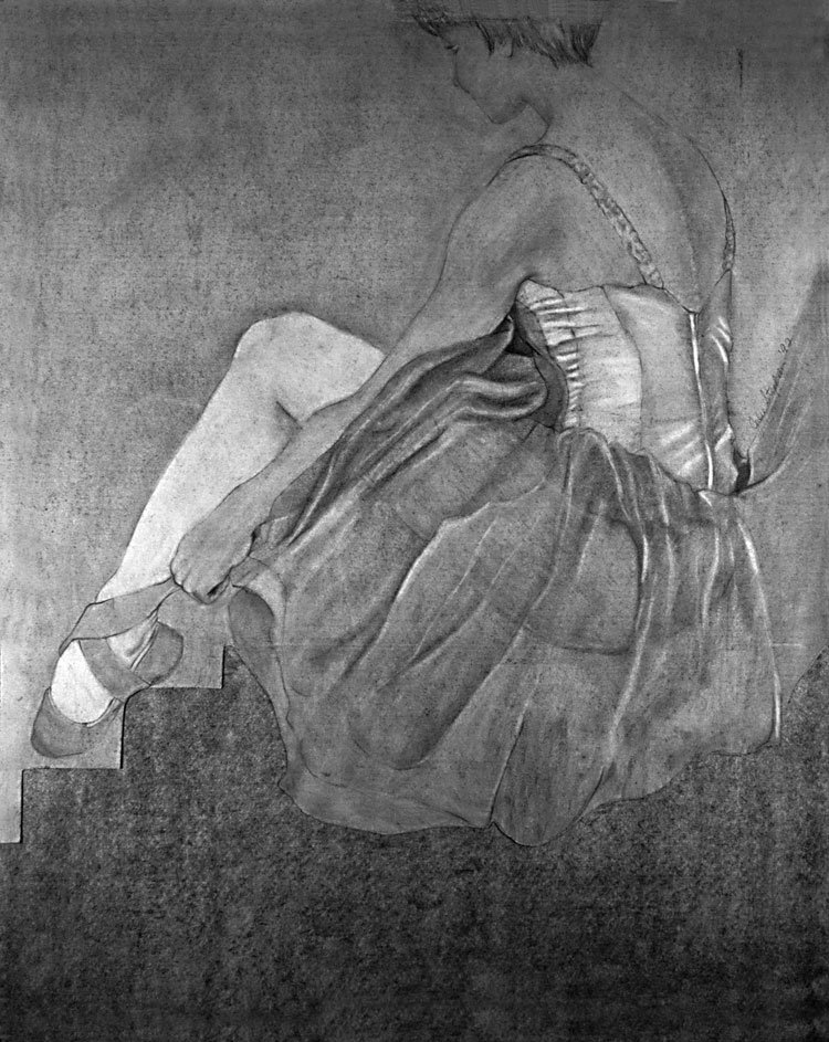Ballerina - Live model pencil