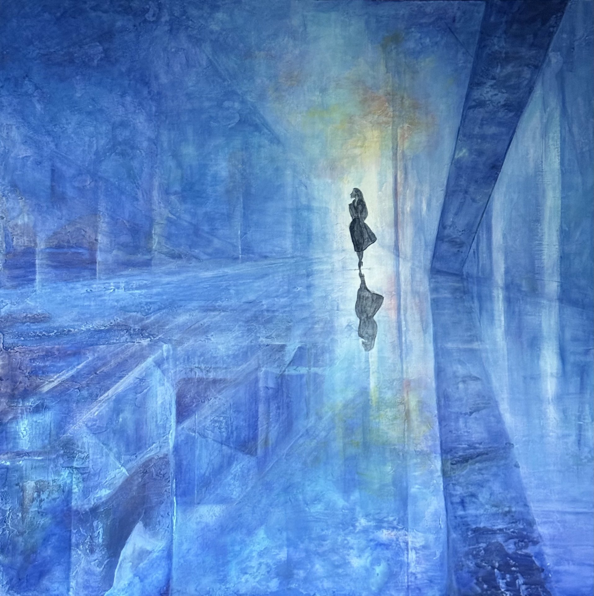 Surreal  Wall Art, Textured Contemporary Canvas.