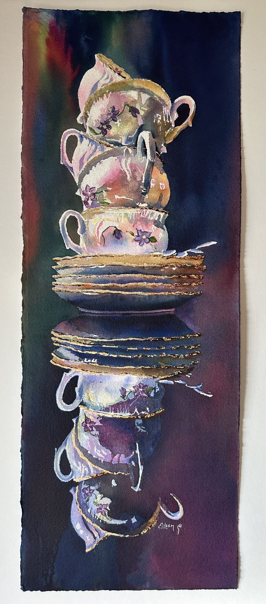Stacked Tea Cups