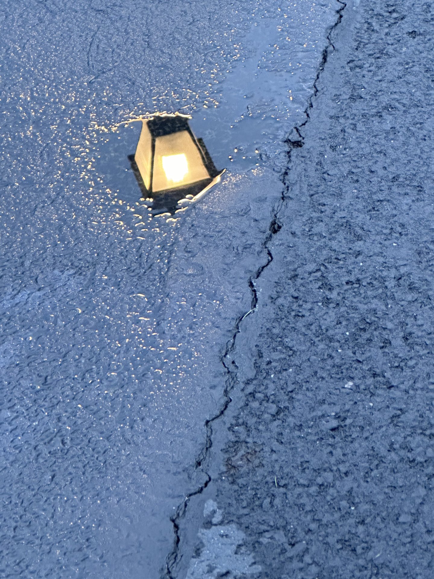 Blue day with lamp