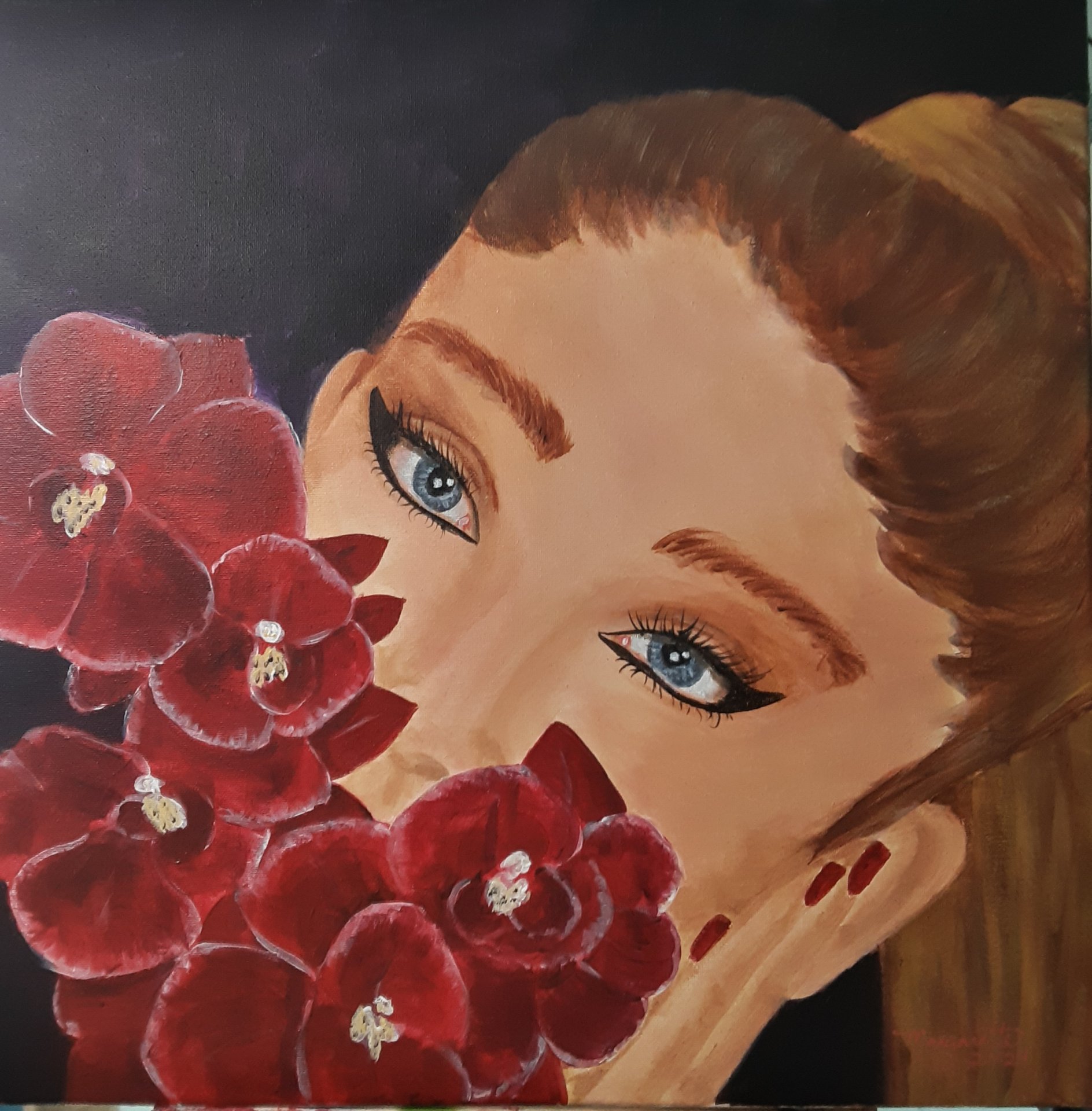 "Orchid" from "A Touch of Red" exhibition
