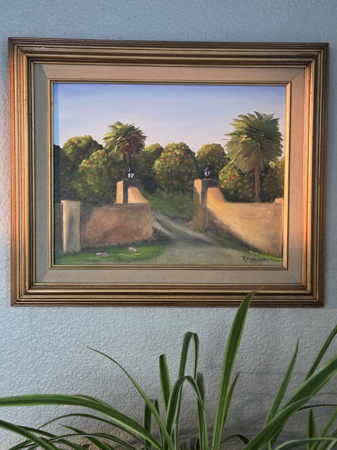 Florida Orange Grove at Dusk